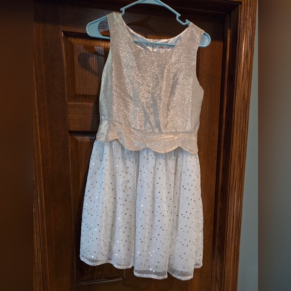 Cat & Jack Other - Cat & Jack, Girl's size XL (14/16), Dress, Sleeveless, Gold and White, Sparkly